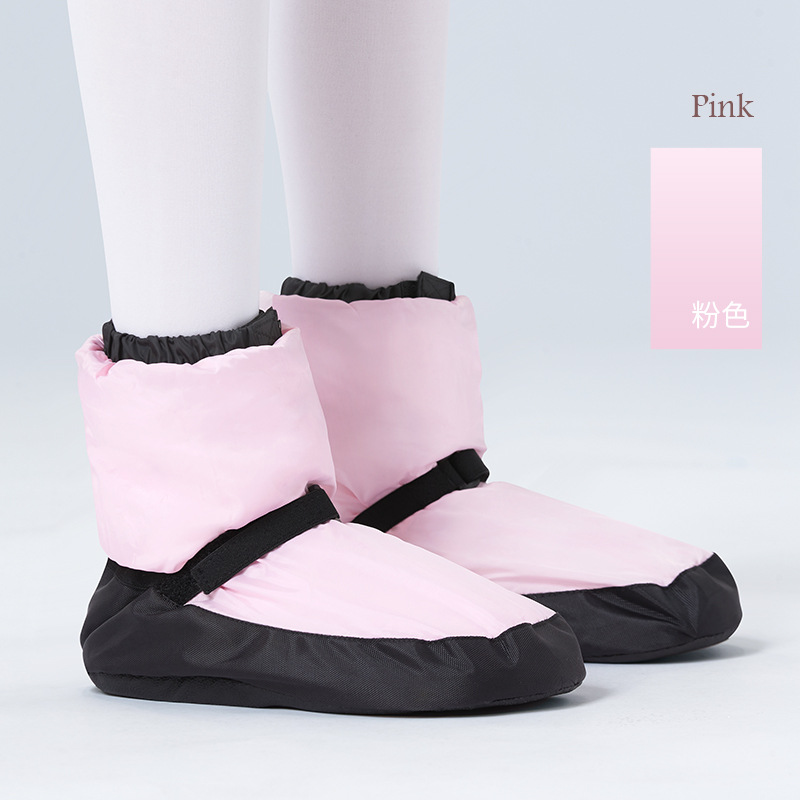 Zapatos de baile adultos práctica botas calientes invierno forro polar engrosada rendimiento zapatos de baile ballet danza práctica botas