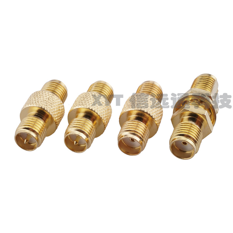 Coaxial RF connector RP SMA external thread internal needle double head SMA female turn female reverse SMA adapter