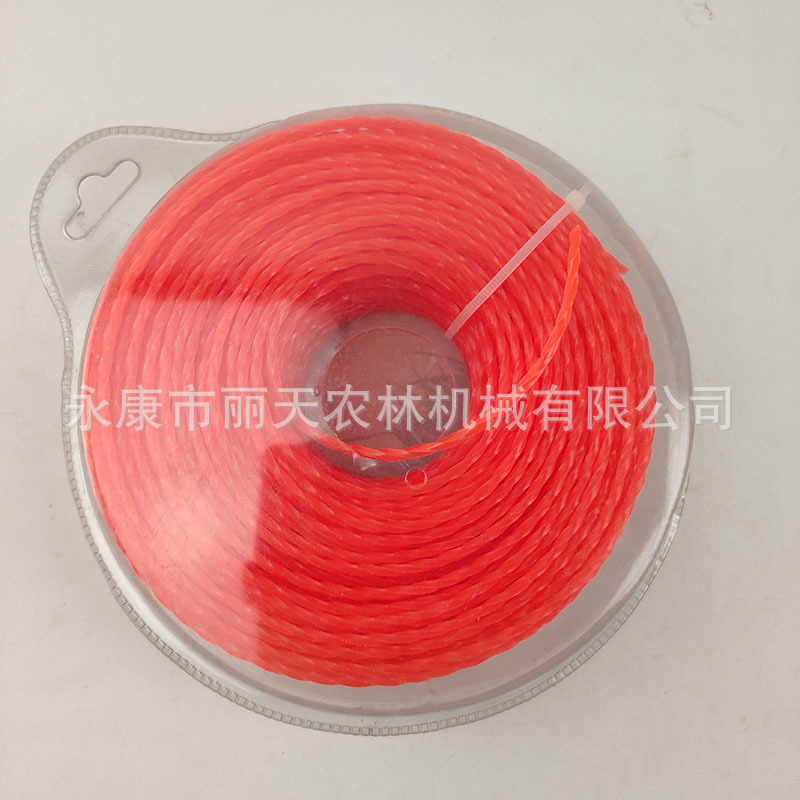 3.0mm cuadrado torcido nylon corta de césped cuerda de plástico corta de césped cabeza de corte de riego accesorios