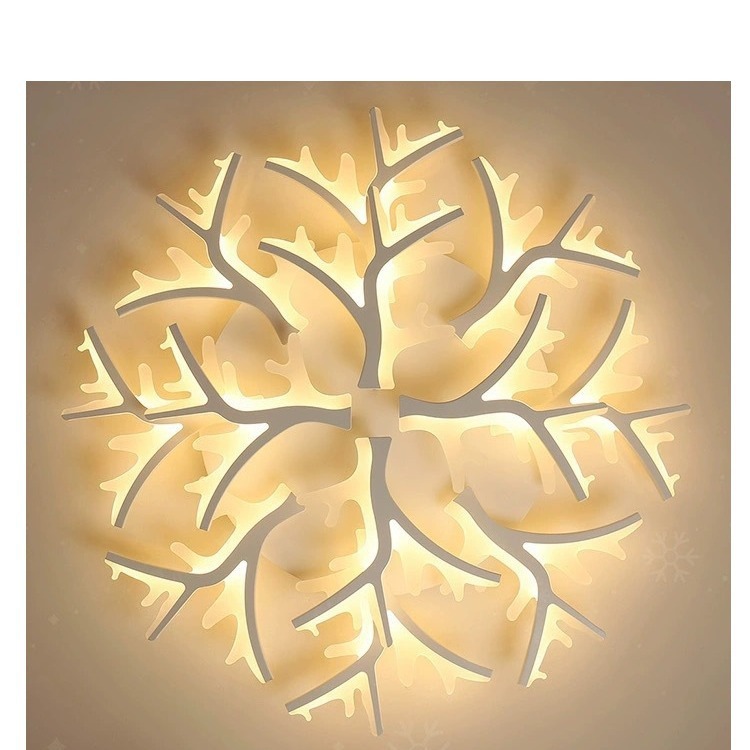 Luz de sala de estar2024 lámpara de techo de corno de ciervo atmósfera moderna y minimalista lámpara de dormitorio doméstica arte de la habitación luminaria nórdica