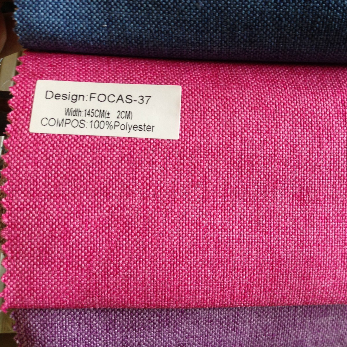 经典棉麻风格平板沙发抱枕窗帘软床面料FOCAS