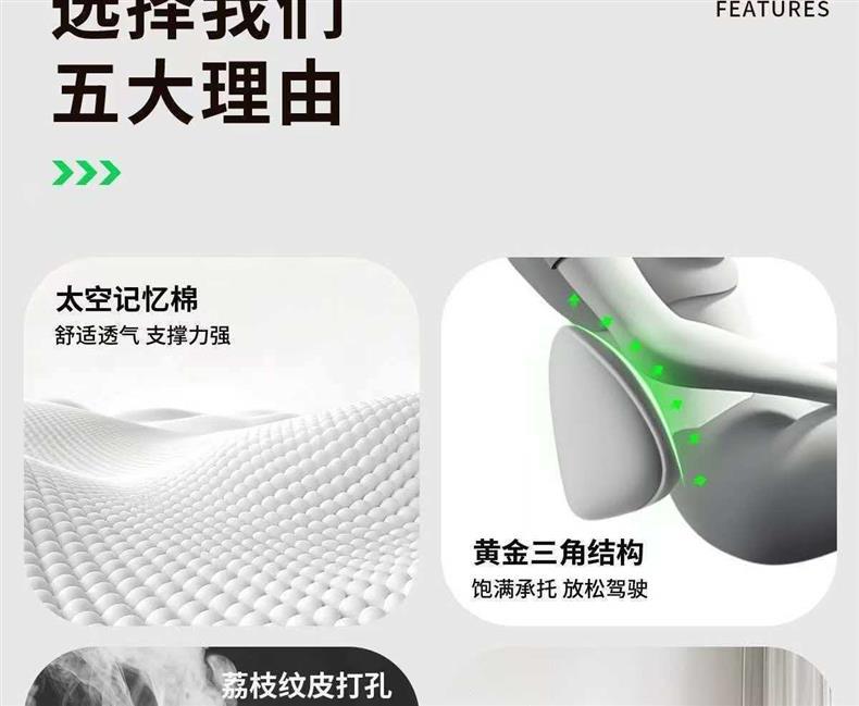 Suitable for AITO M6, same style as the mall's lumbar support, headrest, neck support, and waist support, car interior accessories, must-buy parts for new car modification