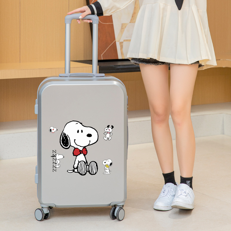 Qicheng Yugui caja de la carretilla del perro lindo equipaje de 18 pulgadas de dibujos animados estudiante femenino de alta apariencia japonés embarque caso