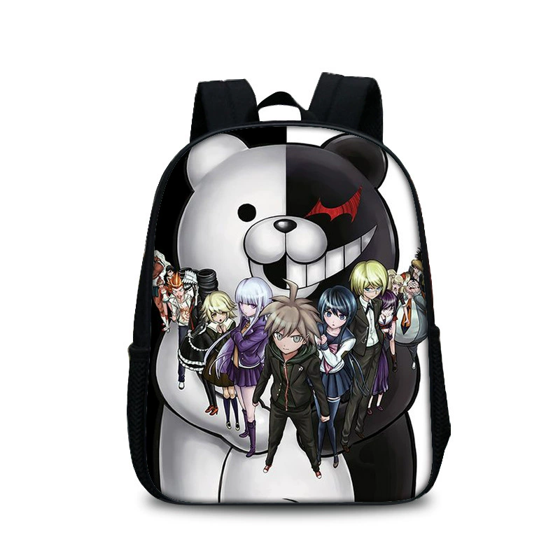 [Фабричная поставка школьный рюкзак Danganronpa принт детский двойной рюкзак для отправки]