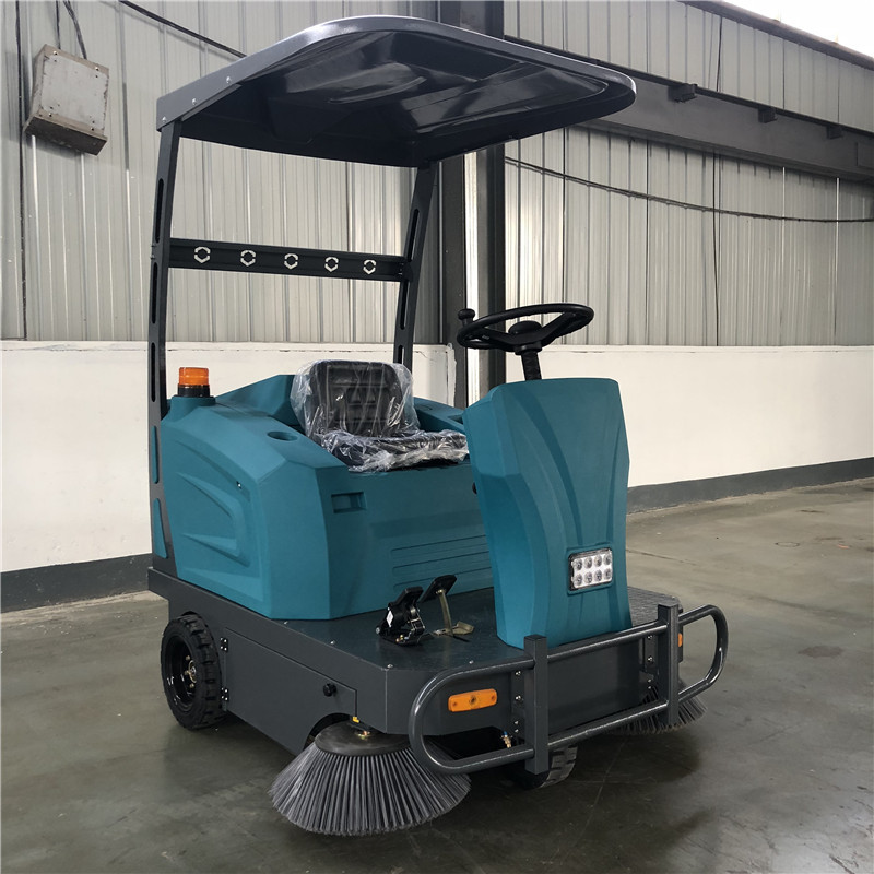 工业电动扫地车驾驶式三轮带棚地面清扫物业工厂车间多功能扫地机