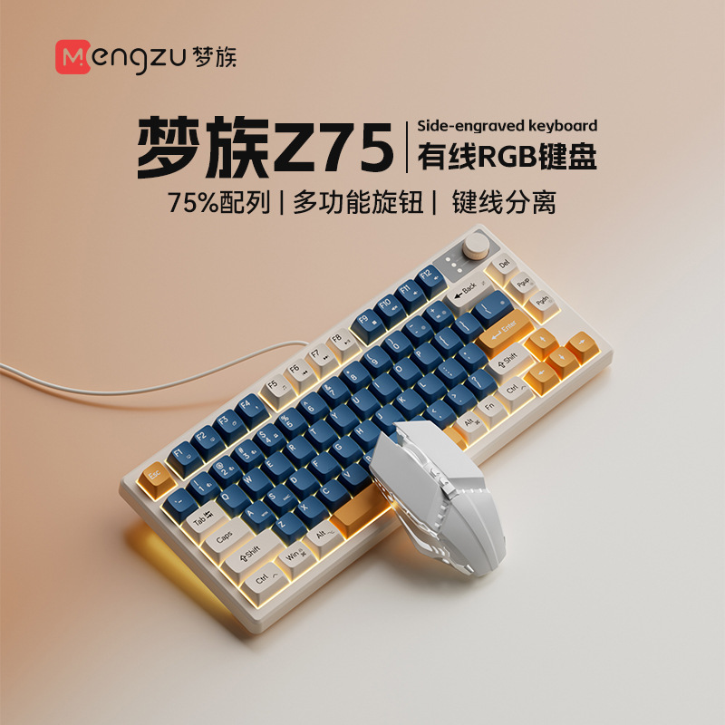 Blue Orange Cable + Mouse