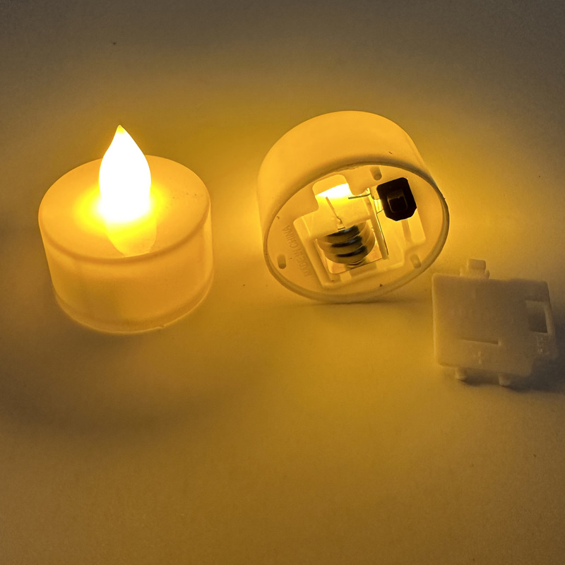 Electronic candles small tea wax cylindrical candle lights LED Christmas lights restaurant lights wedding props candle Electronic candles small tea wax cylindrical candle lights LED Christmas lights restaurant lights wedding props candle