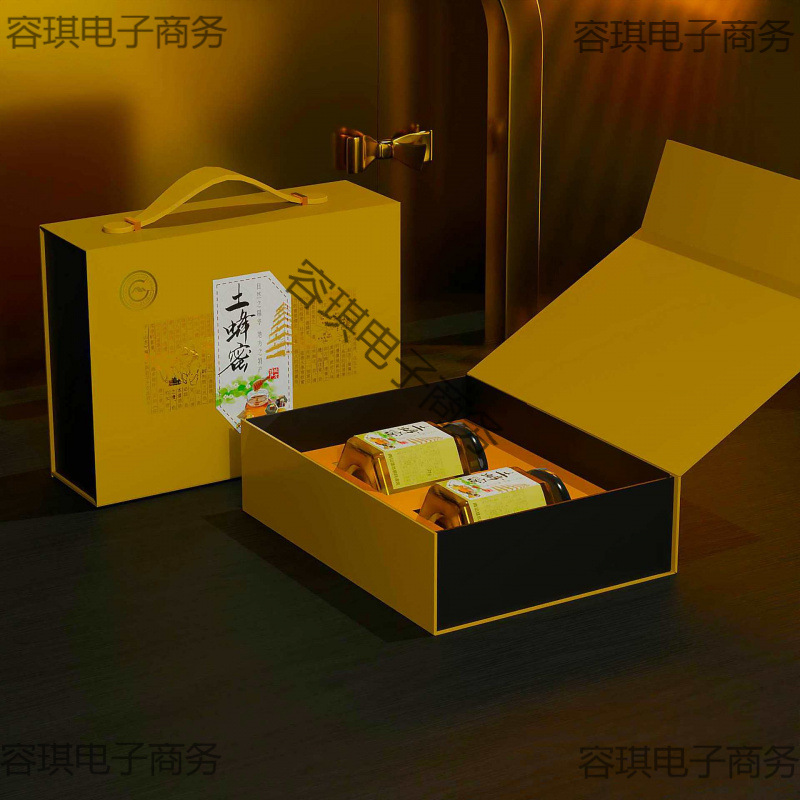 蜂蜜天然蜂蜜洋槐蜜土蜂蜜土特产礼品盒包装盒 礼盒 现货