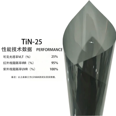 Automotive Film – front windshield film, glass film - 152m1m-tin-25