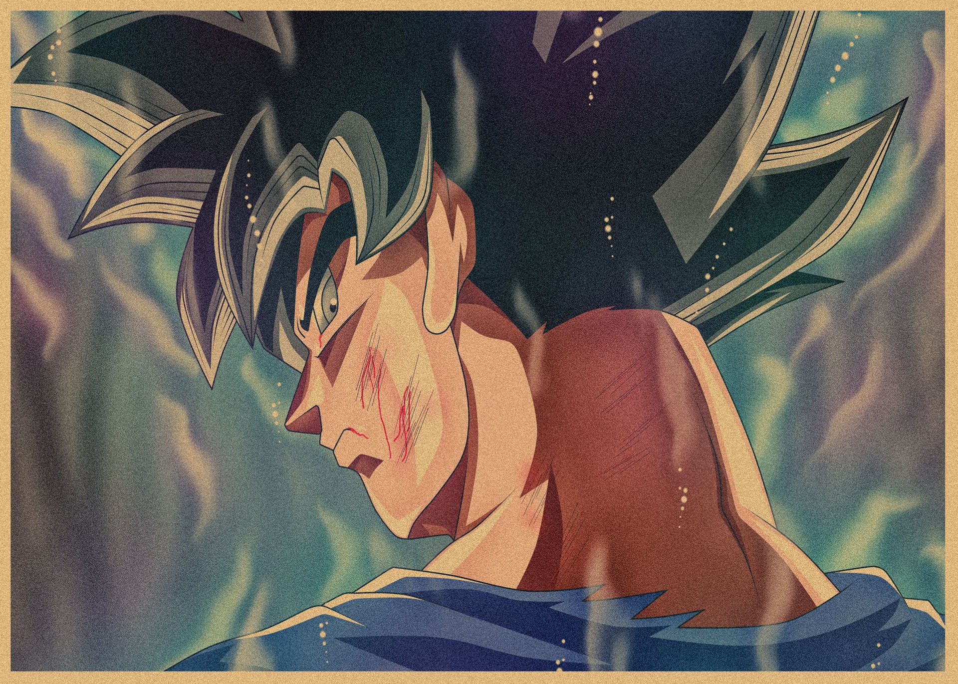 日本式アニメ七龍珠アラレ復古クラフト紙ポスター鳥山明装飾画孫悟空壁画316