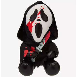 跨境新款 Ghost Face Phunny Plush尖叫鬼脸毛绒玩偶公仔