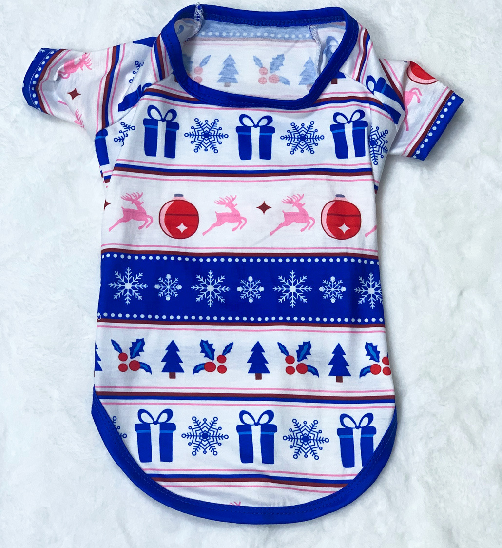 Christmas Striped letter-print home suit pajamas suit Santa hat family suit_voghion.com