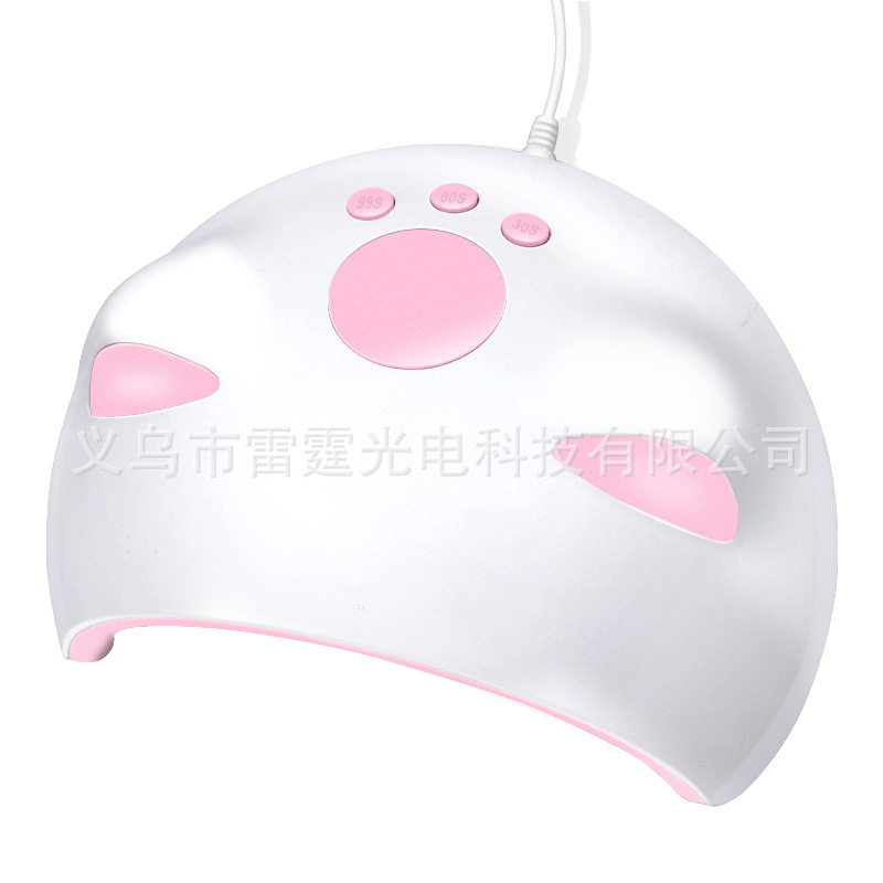 Fábrica en stock M4 lindo gato lámpara de uñas 60W máquina de fototerapia de uñas LED de inducción automática esmalte de uñas lámpara de hornear pegamento