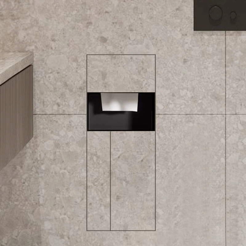 Скрытая ванная комната из нержавеющей стали 304, встроенная многофункциональная коробка для салфеток, туалетная щетка, мусорное ведро.