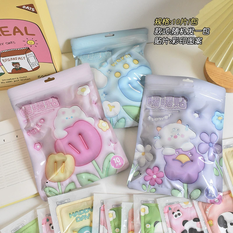 Cute children's cartoon warm stickers, winter keep warm sticker