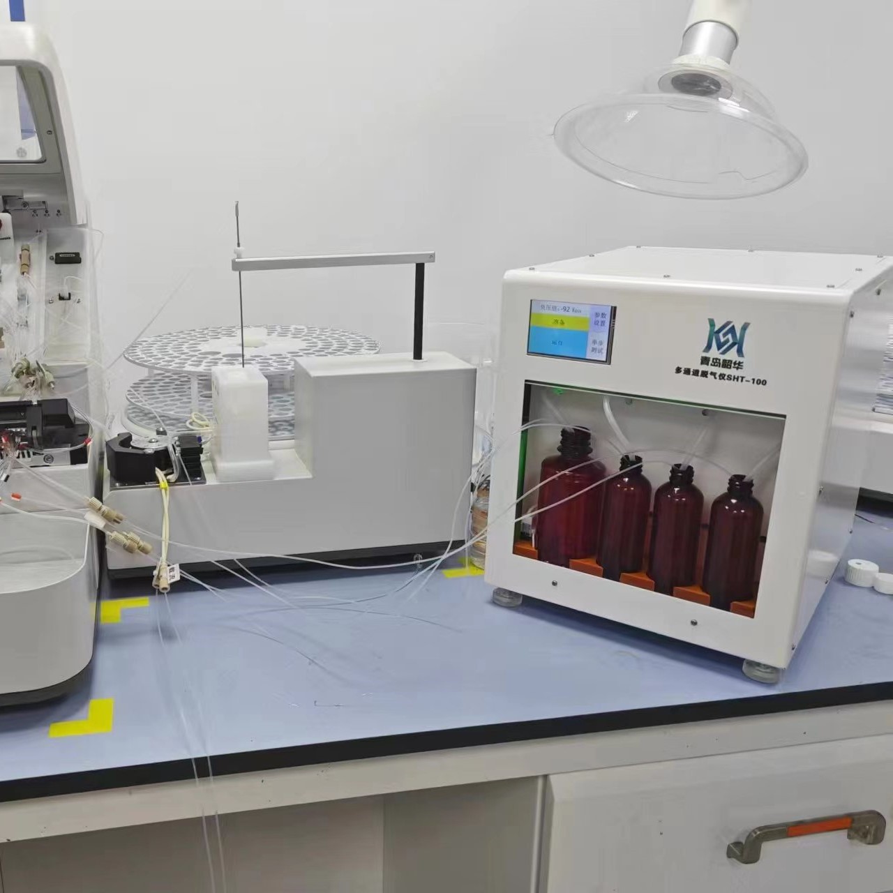鸿永精仪单通道多通道智能脱气仪实验室前处理流动相脱气仪