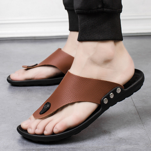 Summer new men's sandals beach shoes men's breathable men's flip-flops casual sandals slippers trendy men's shoes