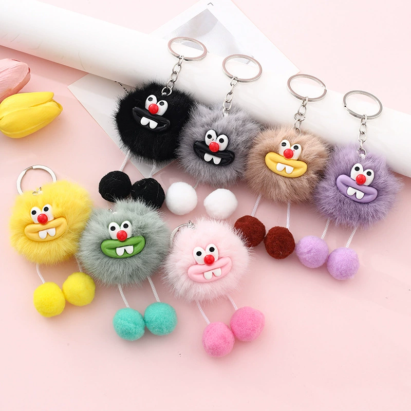 Плюшевые шарики брелок плюшевые куклы Кукла милые женские сумки подвески ювелирные изделия Автомобильные цепочки для ключей Аксессуары Маленькие подарки