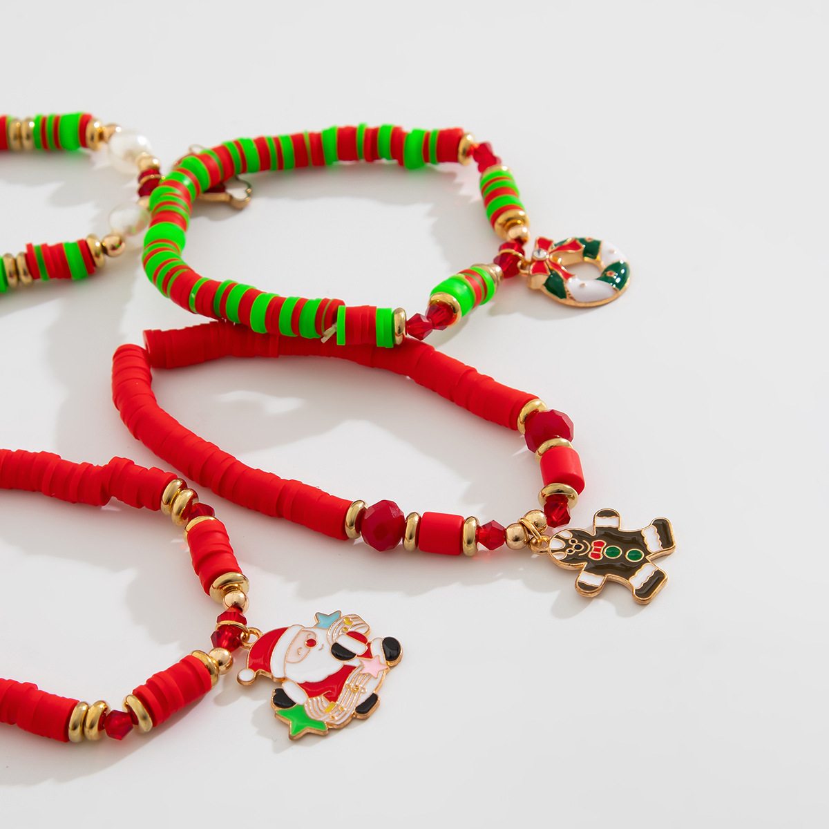 47g Weight Christmas Festival Women's Gender Cute Style Cute Beaded Bracelets Wholesale 24
