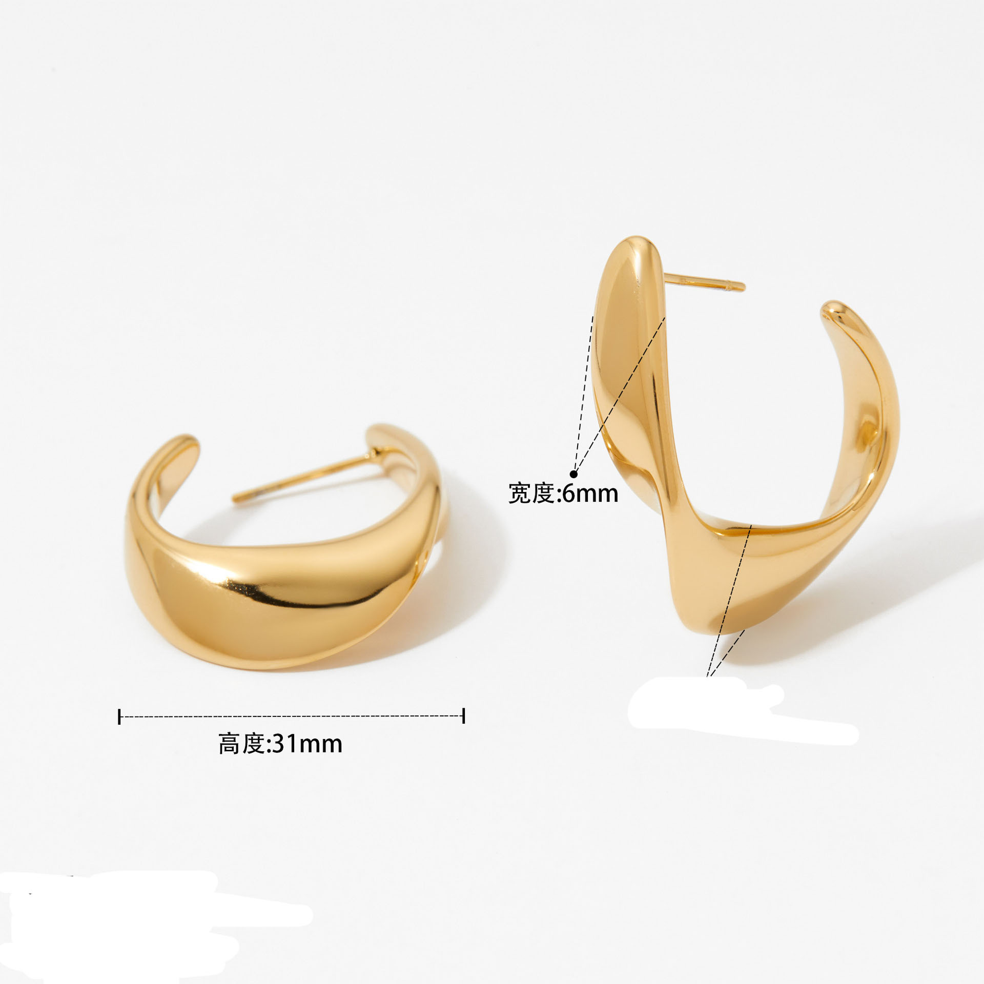Men’s Titanium Stud And Hoop Earring Set Hypoallergenic Daily Wear_voghion.com