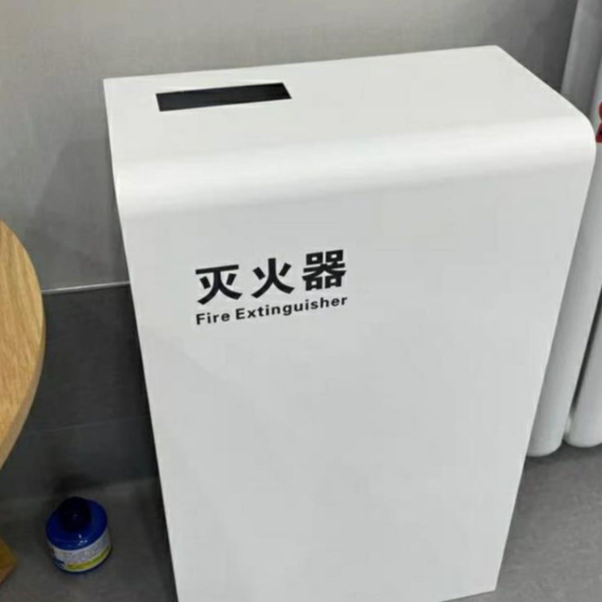 灭火器箱子收纳整理放置箱外箱酒店售楼部商铺民宿2只装文字