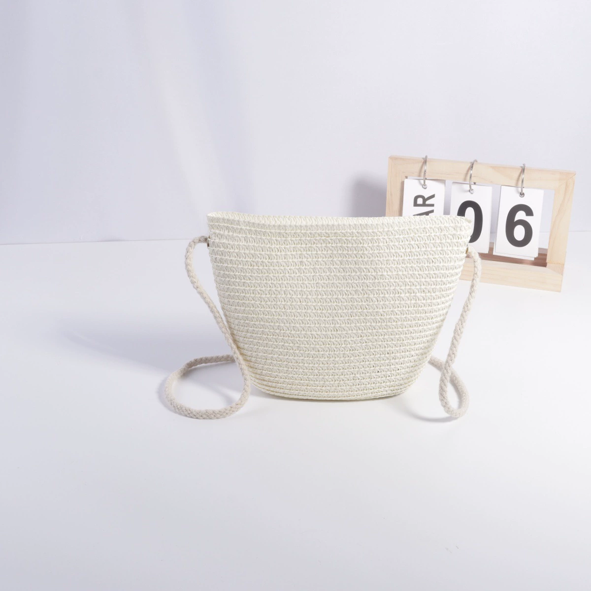 Сумка для телефона, ремешок из соломы, размер 19×15.5 см