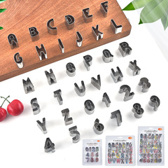 Cookie Mold Creative Letters and Numbers Cookie Mold Baking Tool Fondant Set Stainless Steel DIY Cookie Mold