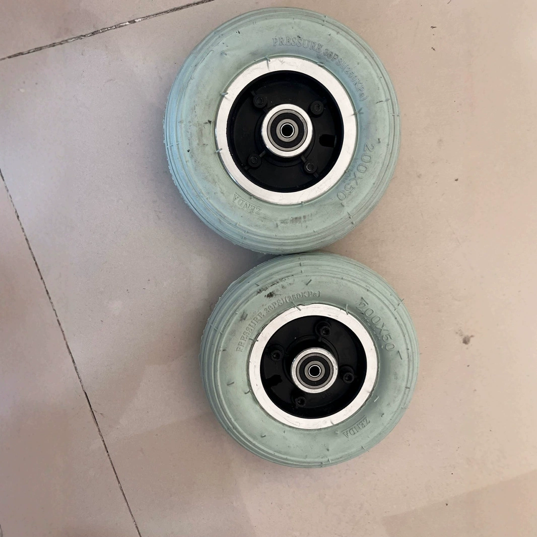 200x50 pu заполненные колеса серый резиновые колеса колеса колеса сиденья колеса электрический скейтборд колеса