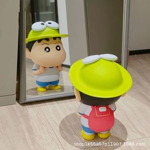 New Crayon Shin-Chan Figure Frog Shin-Chan Ornament Anime Cartoon Trendy Doll Doll Cute Desktop Gift