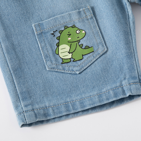 Cartoon denim skirt for boys