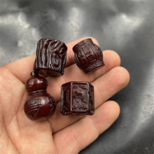 平价玉器 复古做旧优化老蜜蜡葫芦散珠 六字真言筒珠 竹节散珠