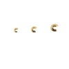 Copper 14K bag gold guaranteed C -shaped bag beads Positioning beads and half -month buckle DIY handmade fixed crescent buckle