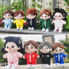 20厘米娃衣中國運動服套裝明星同款校服運動衣棉花娃娃娃衣服公仔