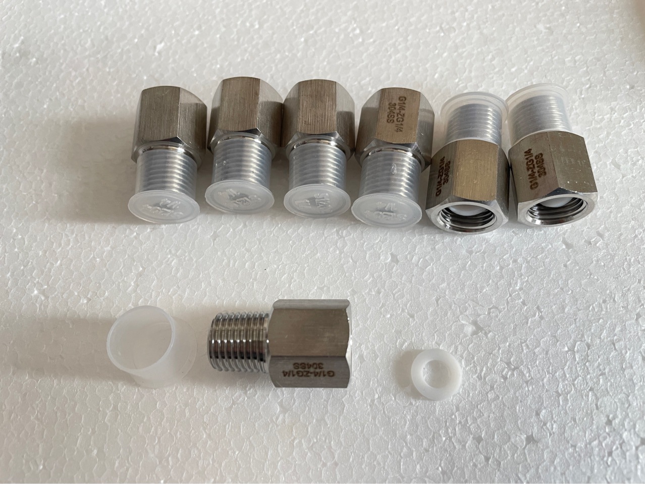 不锈钢304316L转接接头G2分内丝转ZG2分外丝压力表用转接头