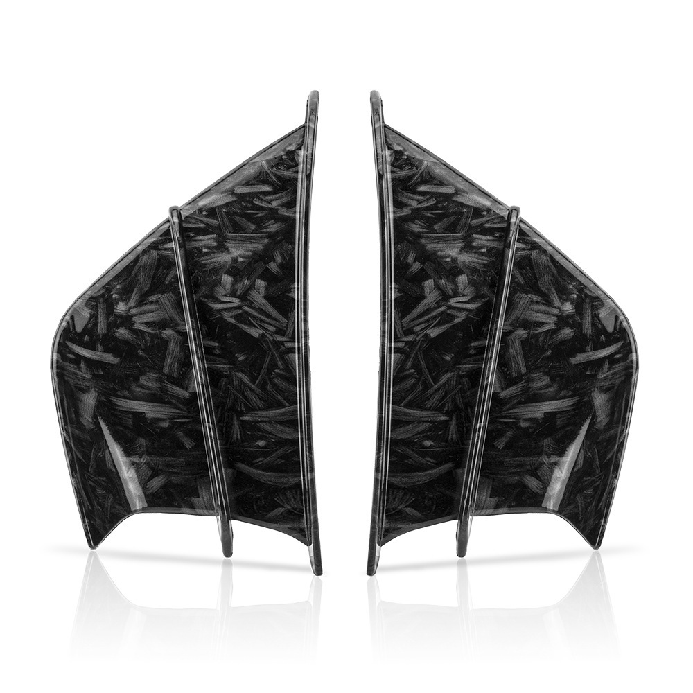 Adecuado para la modificación de motocicleta ala fija QJ carrera 600 Yamaha R1 deflector lateral alerón fibra carbono