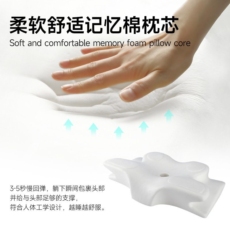 记忆枕亚马逊热销记忆棉a类慢回弹人体工学睡眠枕Pillow颈椎枕头|undefined
