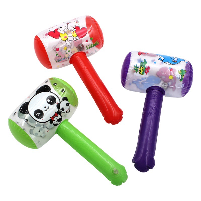Inflatable Hammer hammer children's toy cartoon balloon kindergarten small gift stall beating props Bell toy