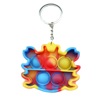 Destroyed pioneer key ring cross -border finger bubble silicone suspension Fidget Simple dimple toY