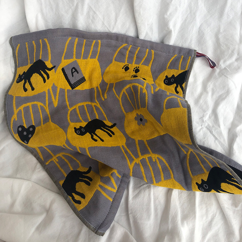 70g Weight Towels, Bath Towels Home Textiles & Decor Type Hooks Storage & Cleaning Cotton Material Animal Pattern Cute Style Cute Animal Cotton Towels Bath Towels Hooks 25