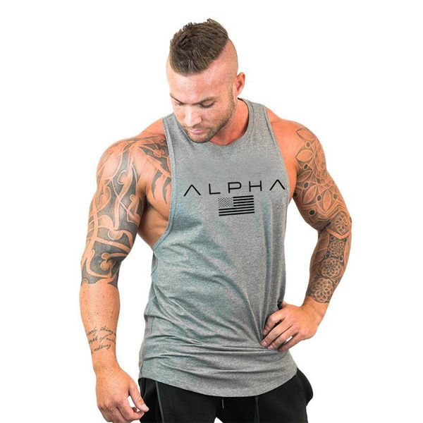 Breathable T-shirt for gym for training with a round collar