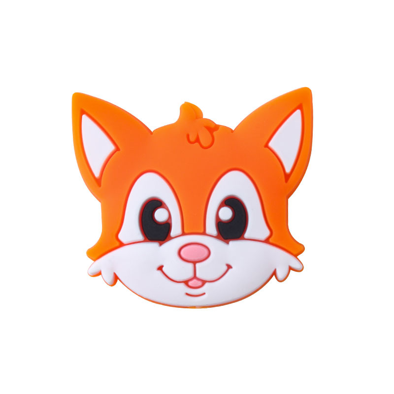 DIY creativo bebé suministros de dibujos animados animal Fox gato silicona joyería bebé chupete cadena molar mordedor pulsera accesorios