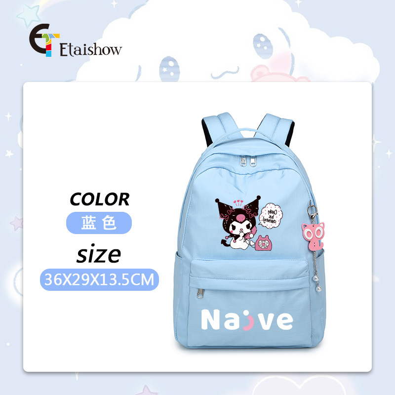 Mochila escolar para estudiantes de primaria y secundaria, versión coreana de color sólido, gran capacidad, estilo moderno para mujer