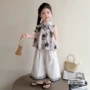 女童新款无袖宝宝阔腿裤