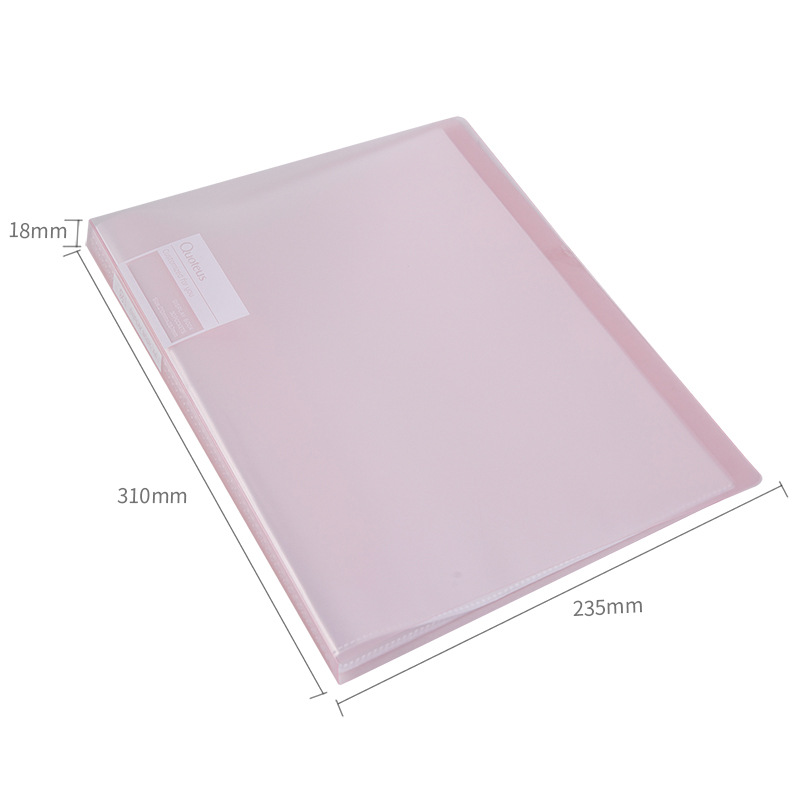 Deli 72555 información libro organización bolsa interior bolsa transparente PP material de almacenamiento de archivos información libro álbum de fotos