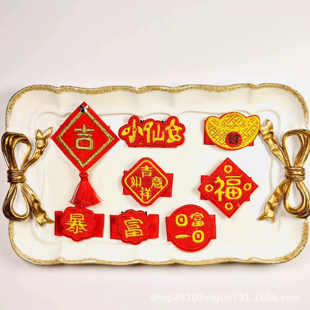 Заколки для волос для домашних животных Праздничный Новый год