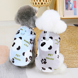 Dog cat flannel pet clothes warm homewear vest pajamas clothing supplies factory wholesale