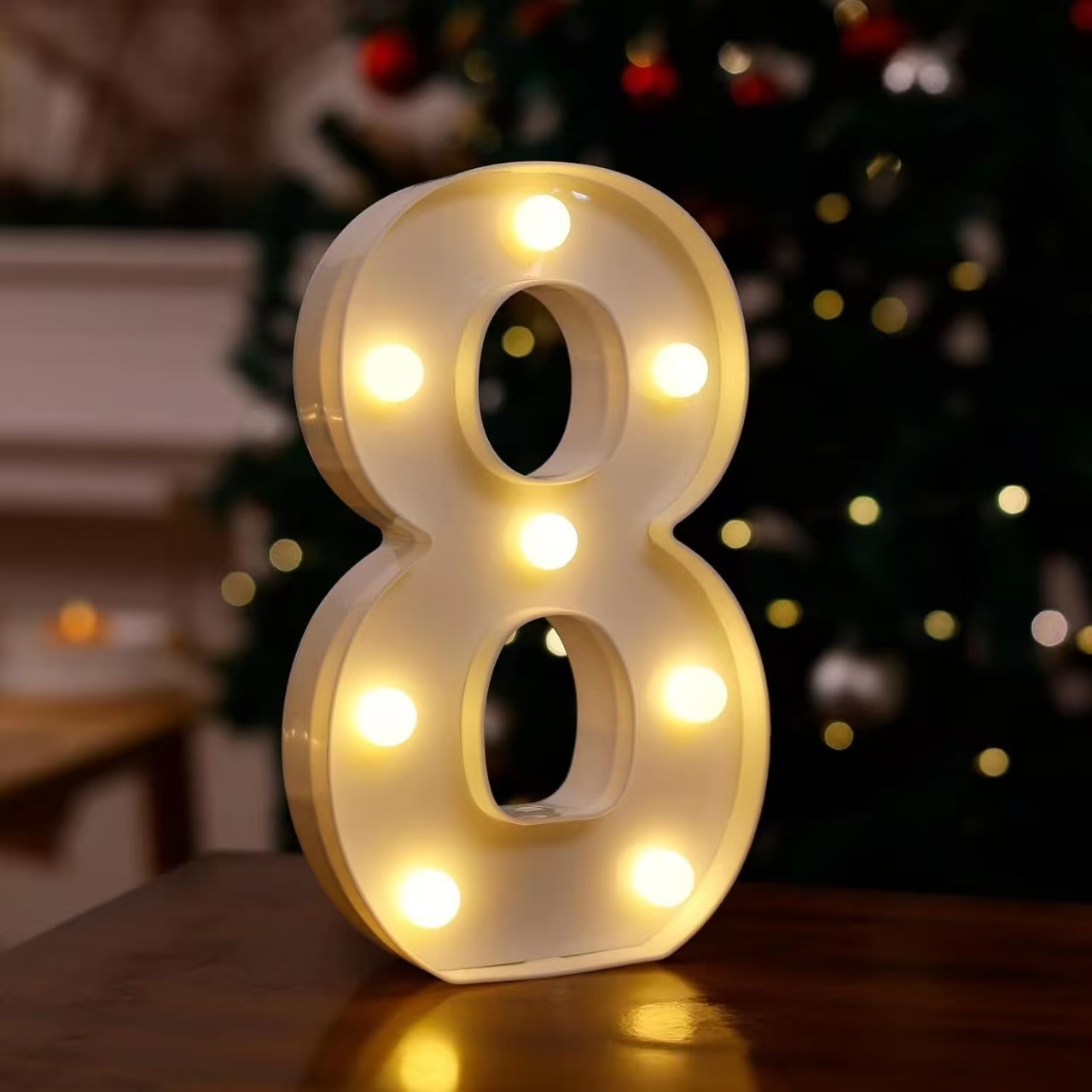 Lámpara LED de Letras y Números de PVC Decorativa para Fiestas y Bodas image 36
