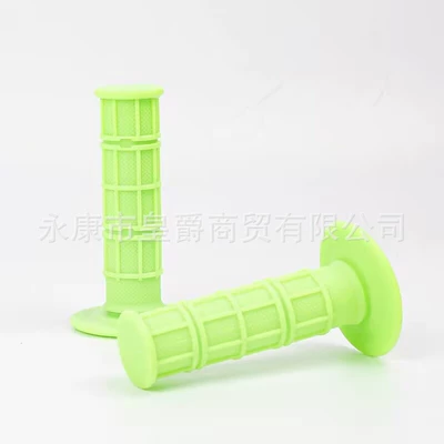 Motorcycle Handle Cover: Accessories 12-Color Ultra-Soft Silicone - fluorescent-green