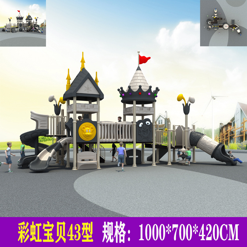 Deslizamiento infantil nuevo deslizamiento de jardín de infantes al aire libre comunidad parque de juegos al aire libre combinación deslizamiento