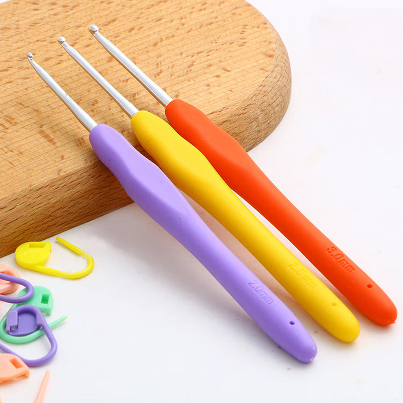 Knitting Scarf Crochet Crochet Tool Full Set DIY Handmade Soft Handle Sweater Knitting Bag Stainless Steel Crochet Hook